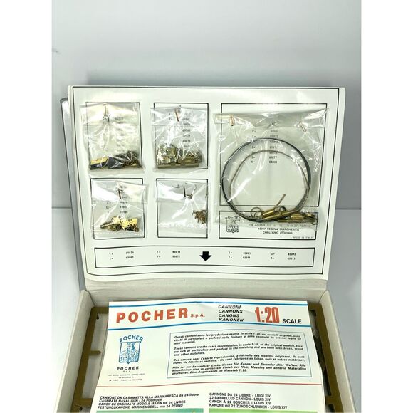 Pocher K03 Scale Model 1800 English Field Gun American Civil War Cannon 1/20 New - Picture 3 of 6